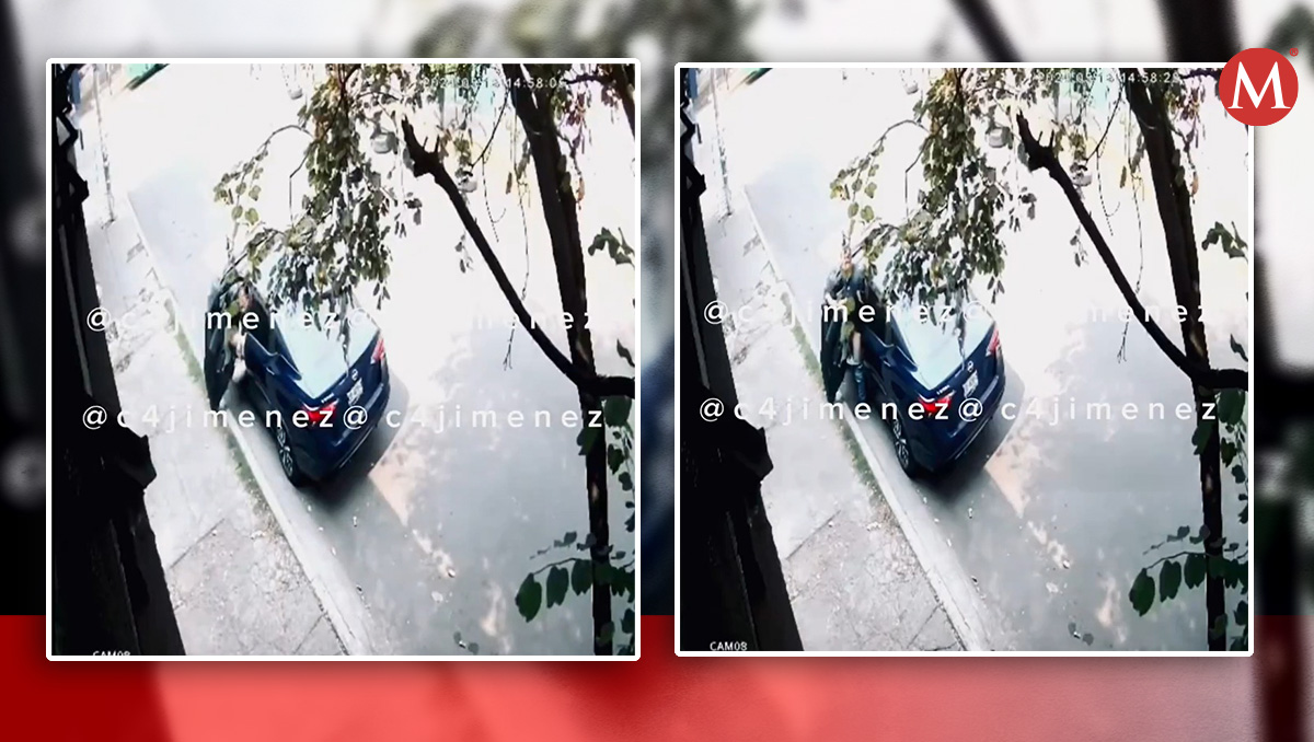 Captan a acosador en calles de Iztacalco, CdMx. (Diseño: Milenio con capturas: @c4jimenez)