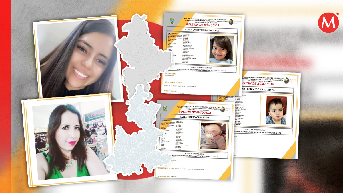 Desaparece familia de Puebla en Apodaca, NL | Especial/ Diseño: Margarita Salmorán