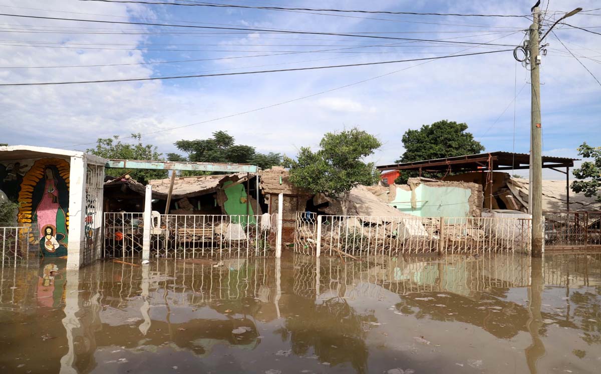 Familias del ejido El Vergel resultaron afectadas. l Rolando Riestra
