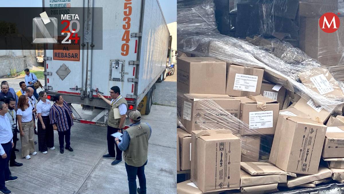 Llegan boletas electorales a Tamaulipas.