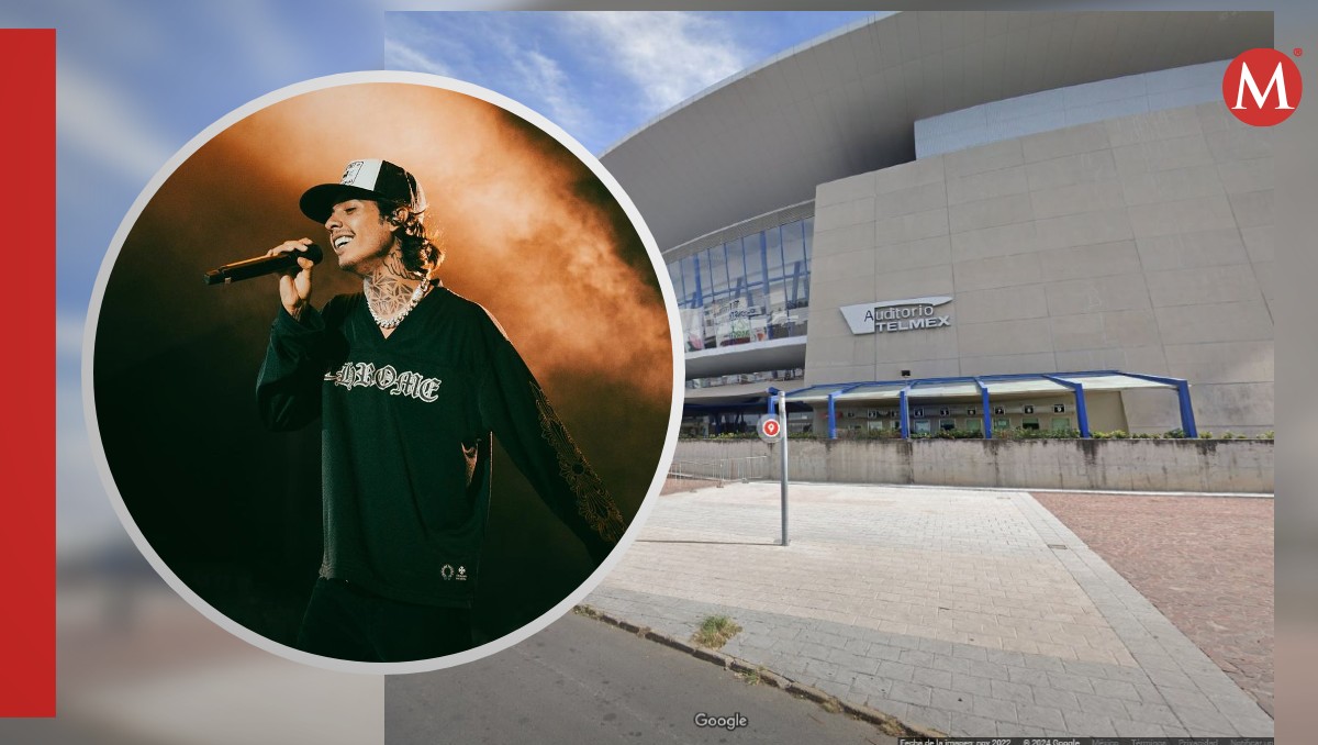 Natanael Cano se presentará en el auditorio Telmex (Fotos: Instagram y Google Maps | Diseño: Milenio)
