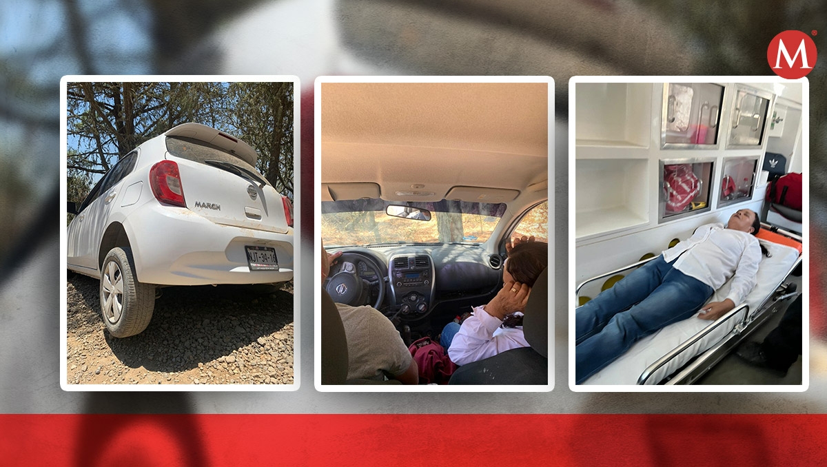 Auto en el que viajaba la candidata chocó.