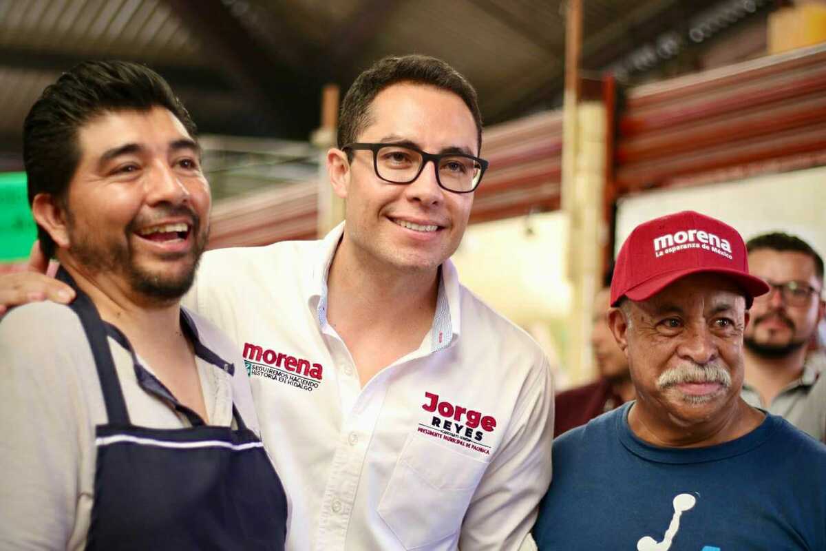 Jorge Reyes recorrió los mercados de Pachuca.