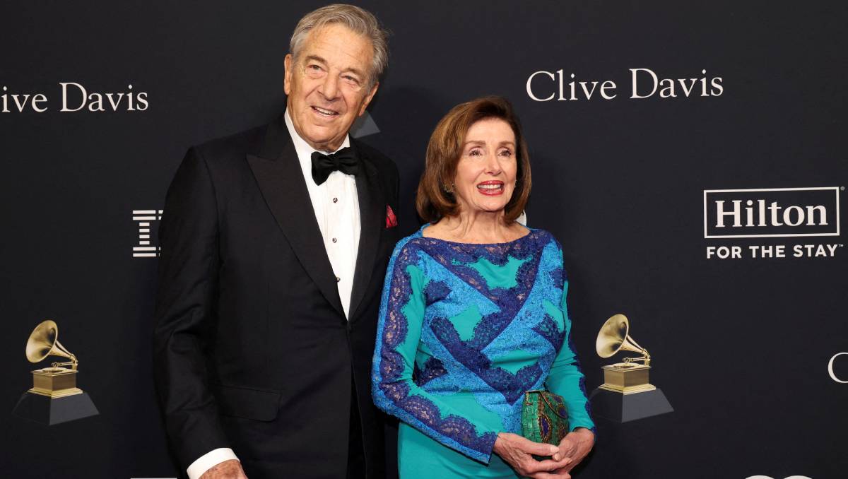 Paul y Nancy Pelosi en los Premios Grammy celebrados en Beverly Hills, California, el 3 de febrero de 2024. | Reuters