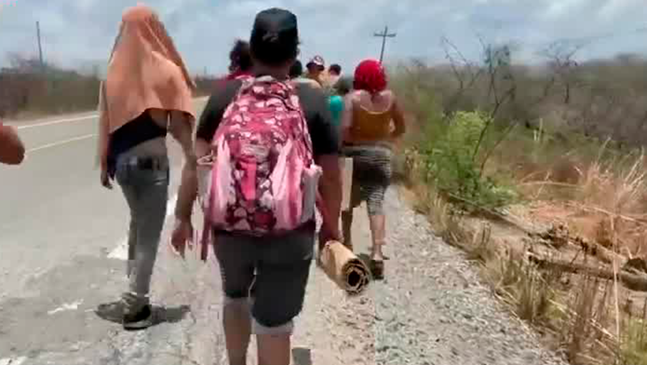 La caravana 'de los niños migrantes' llega al Istmo de Tehuantepec