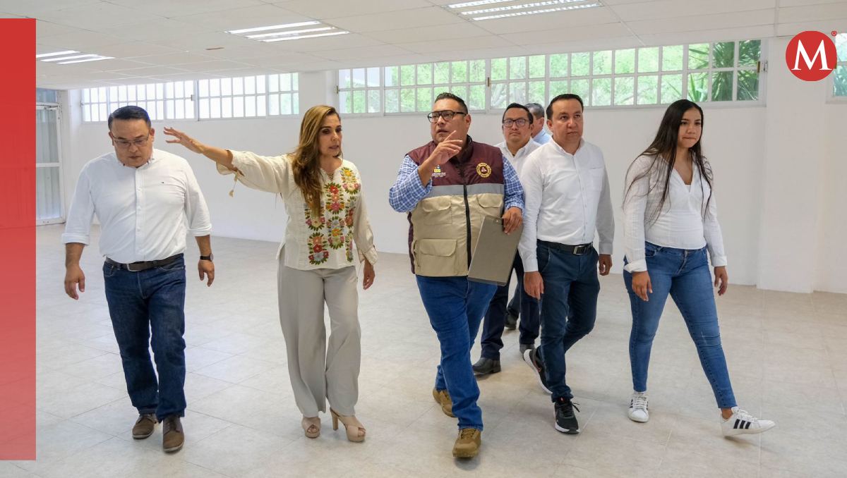 La Gobernadora Mara Lezama recorrió los espacios para verificar que sean seguros. (Foto: Especial)
