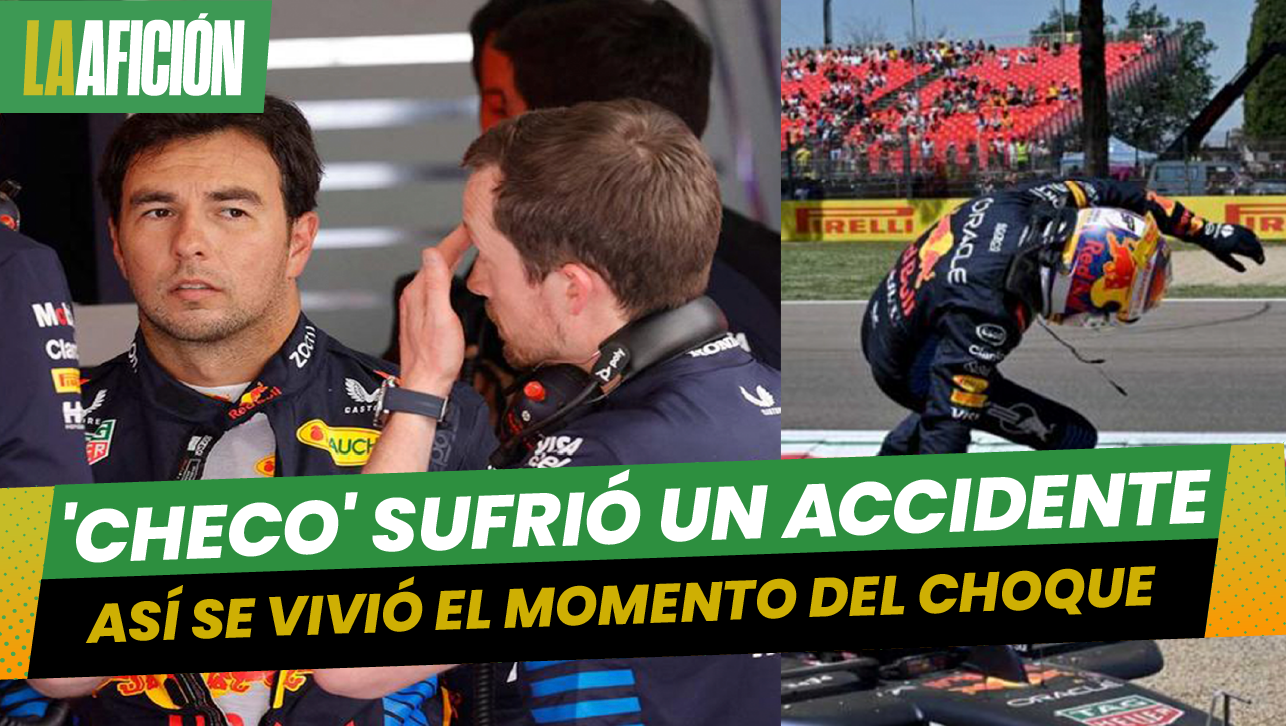 Sergio Pérez sufrió un accidente. ¿Tendrá su monoplaza listo para la carrera?