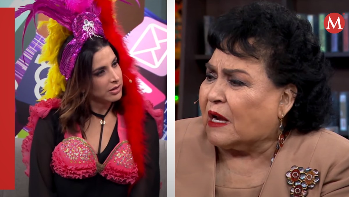 Un momento muy divertido entre Verónica y Carmen Salinas | Capturas