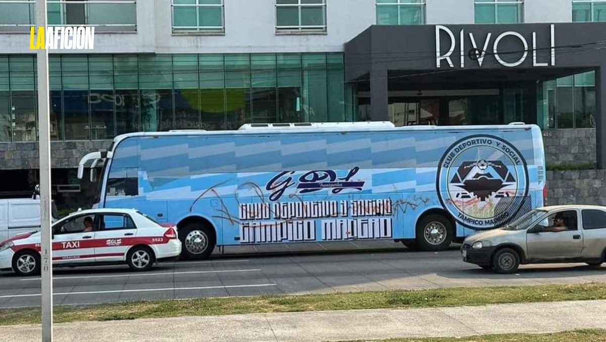 Vandalizan autobús del Tampico-Madero en Veracruz previo a partido