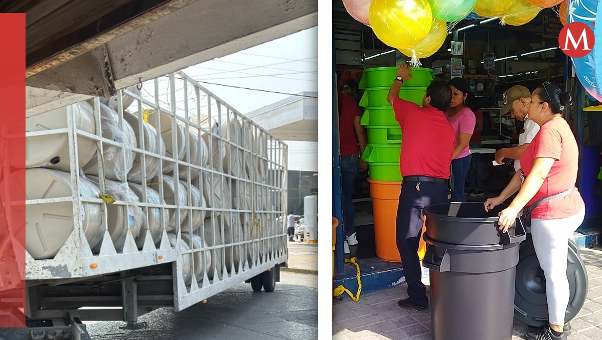 Furor por compra de tinacos en Tampico | (Pedro Elizalde, Jaime Maya)