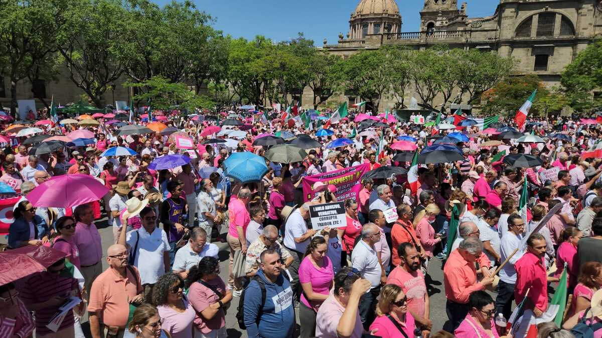 Marcha por la Democracia en Jalisco. (Juan Carlos Munguía)