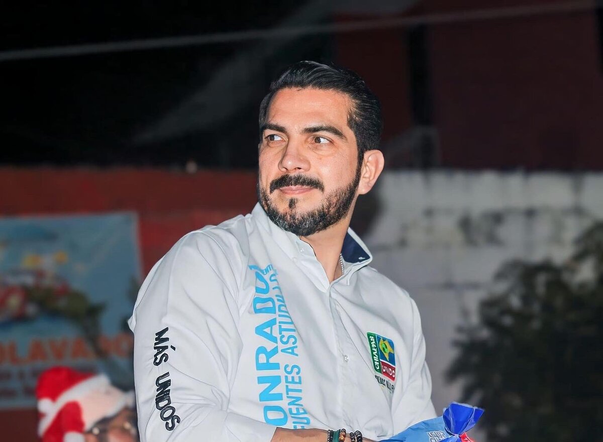 Conrado Cifuentes Astudillo, dirigente estatal del partido Chiapas Unidos | X