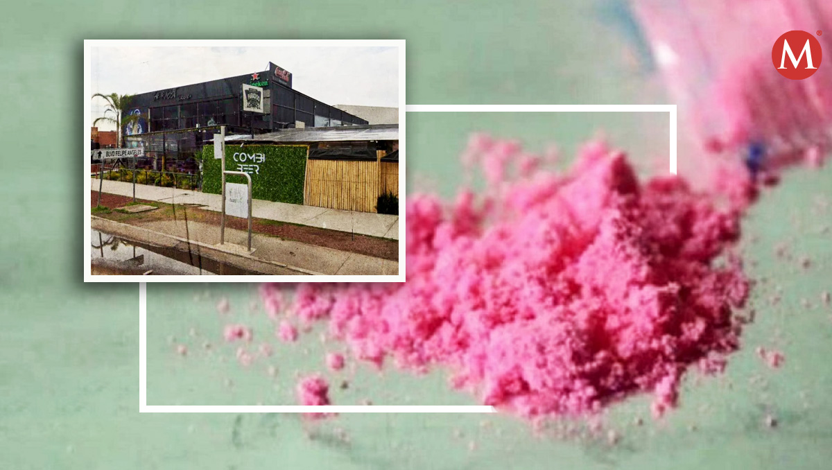 Dosis de "droga rosa" encontrada en bares de Pachuca