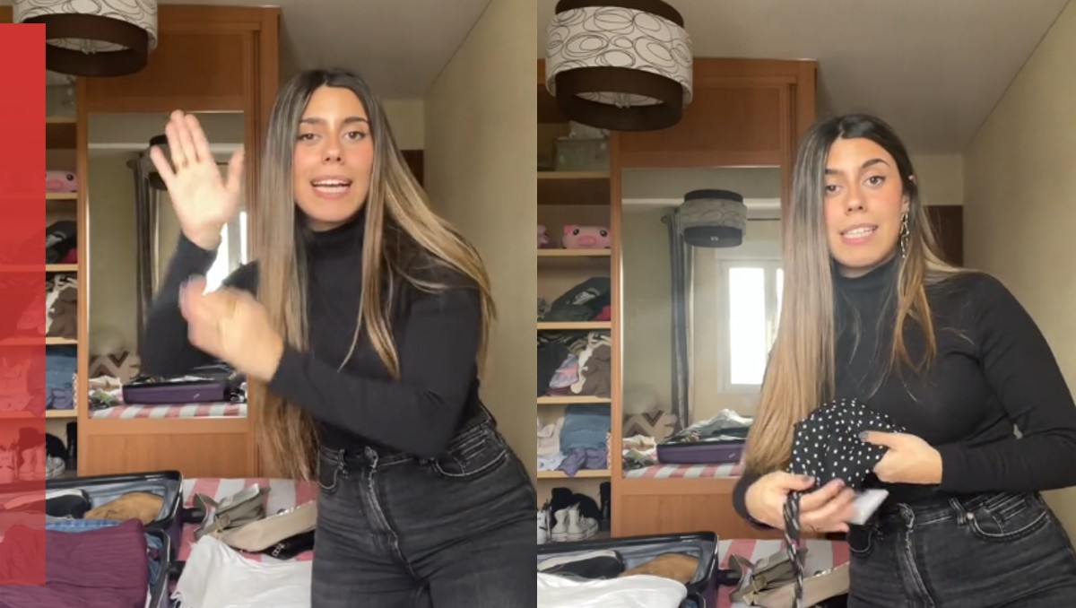 La joven regresará a Italia pese a sus problemas. | TikTok