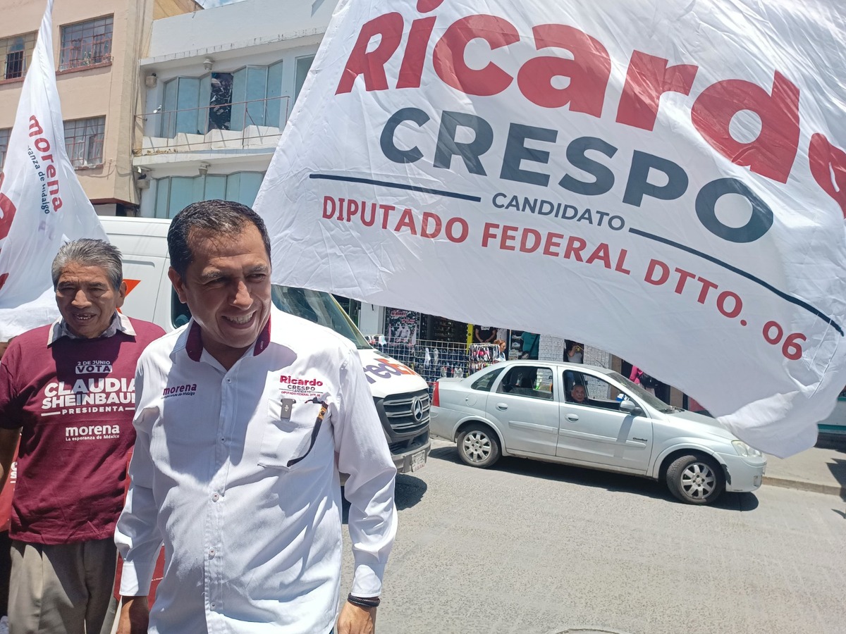 Ricardo Crespo, candidato de Morena a la diputación federal en Pachuca. (Cortesía)