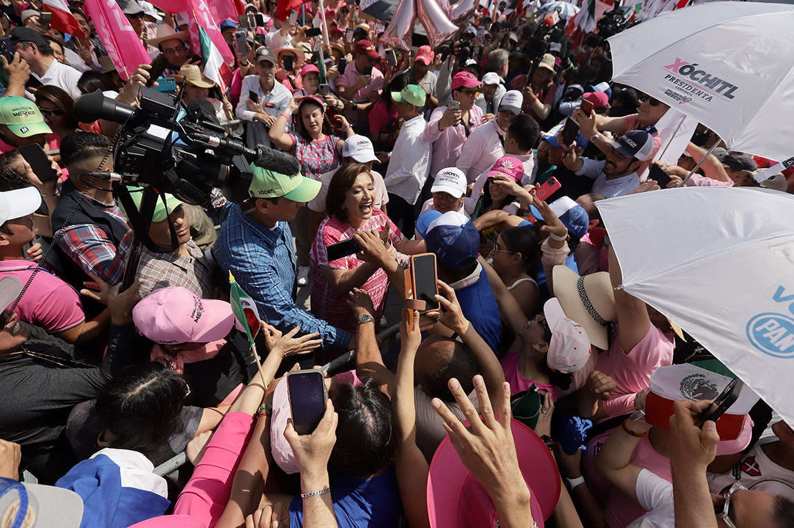 Marea rosa en  Zócalo