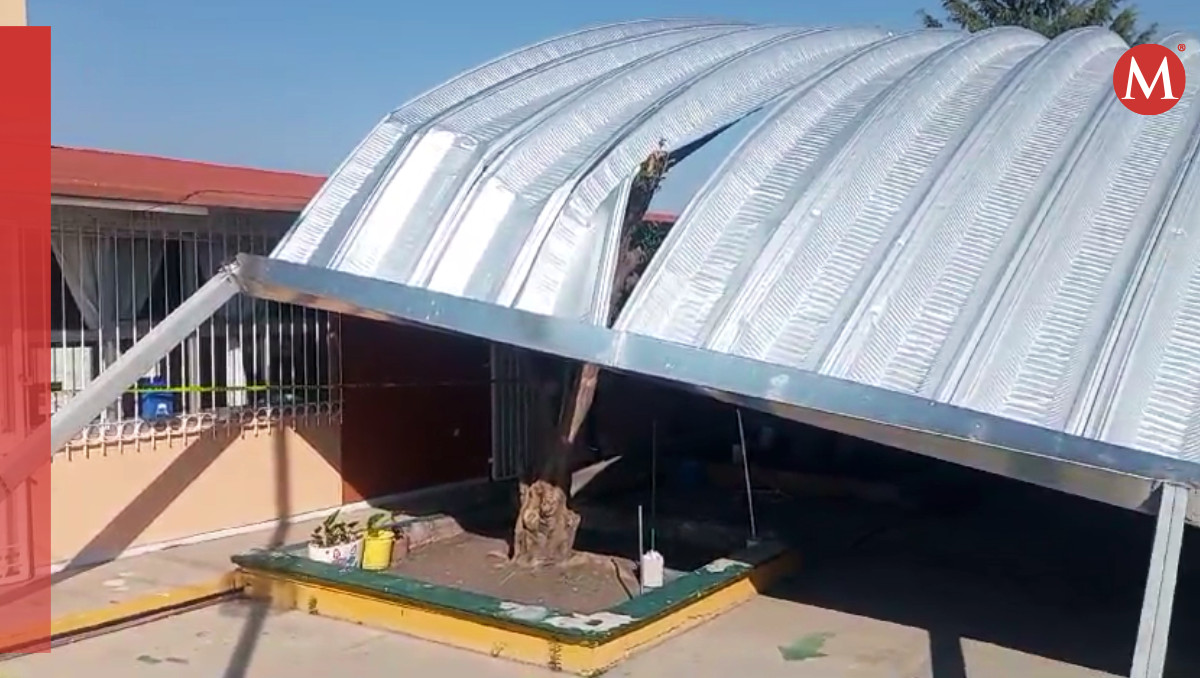 Cae domo de kinder Sayil en La Guadalupana, Puebla | Leslie Mora