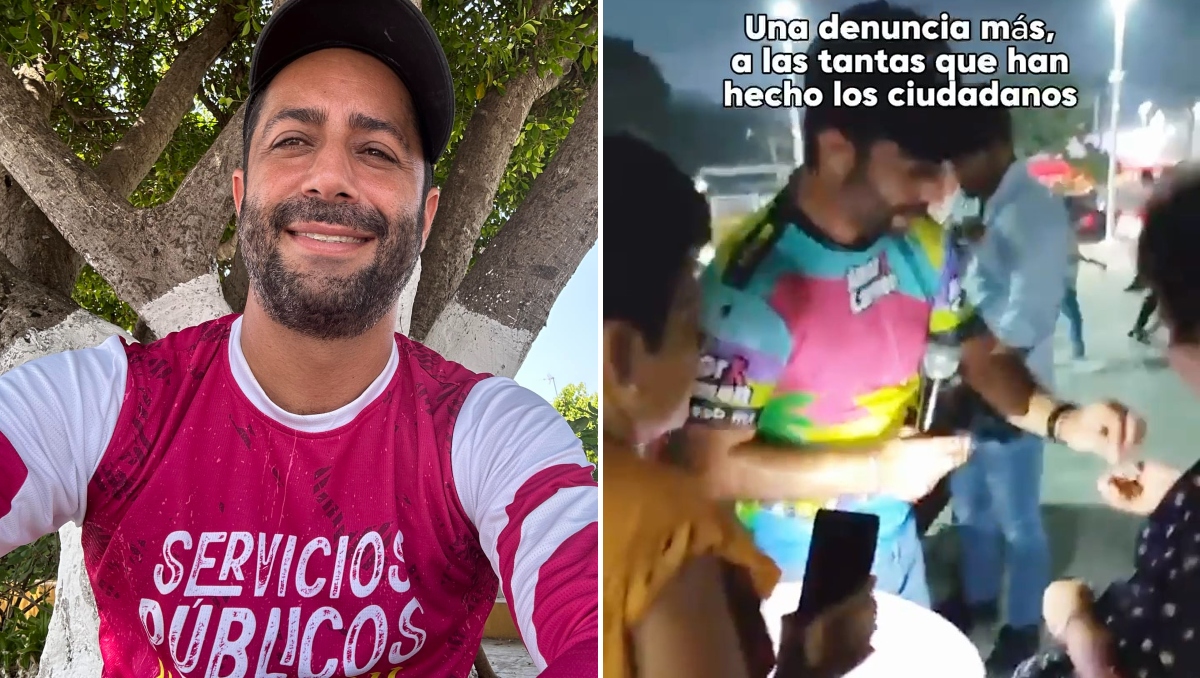 El candidato Pablo Gutiérrez, de Mrena, regaló dinero en Carmen, Campeche. | Facebook y Especial