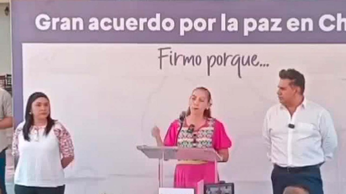 Candidatos de oposición firman acuerdo por la paz en Chiapas