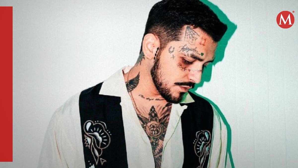 Christian Nodal arrepentido por tatuarse la cara