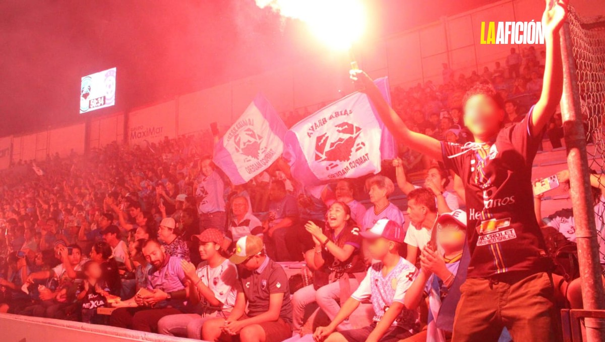 Festejo en estadio Tamaulipas.