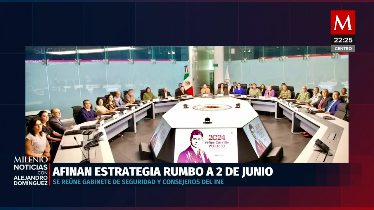 Gabinete de seguridad e INE analizan protección de casillas en CdMx
