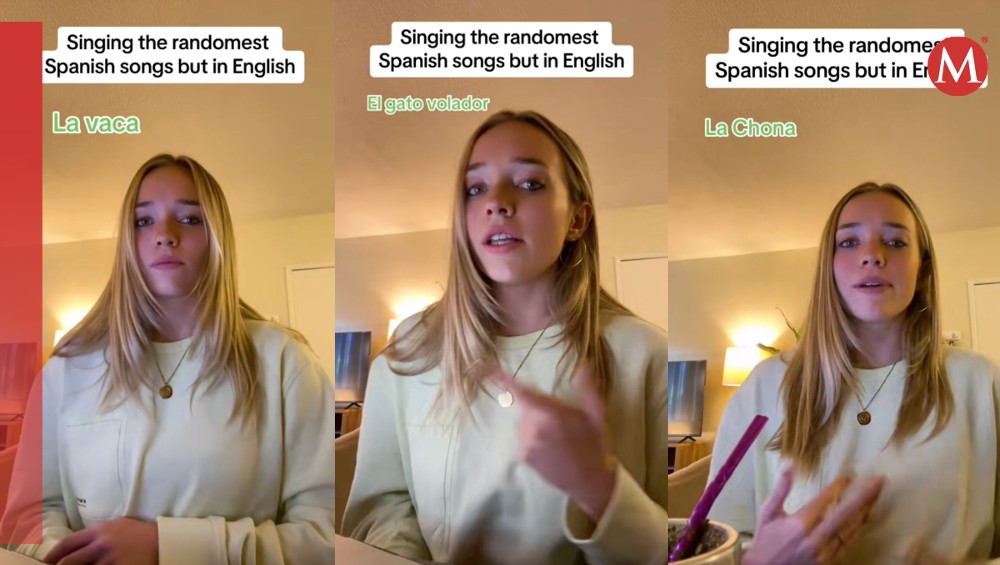 Influencer traduce canciones mexicanas al inglés en TikTok