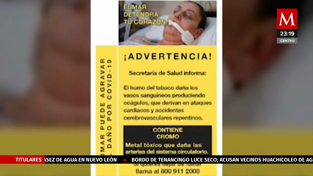 Nuevas advertencias en cajetillas de cigarros a partir del 1 de septiembre