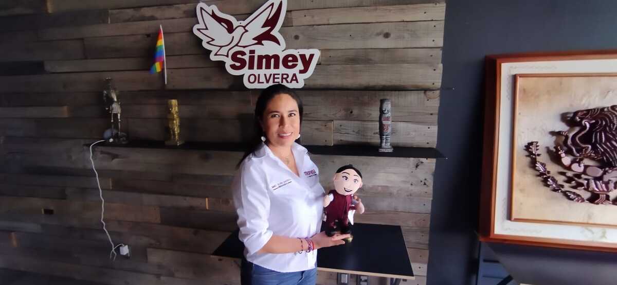 Simey Olvera, candidata de Morena. (Eduardo González)
