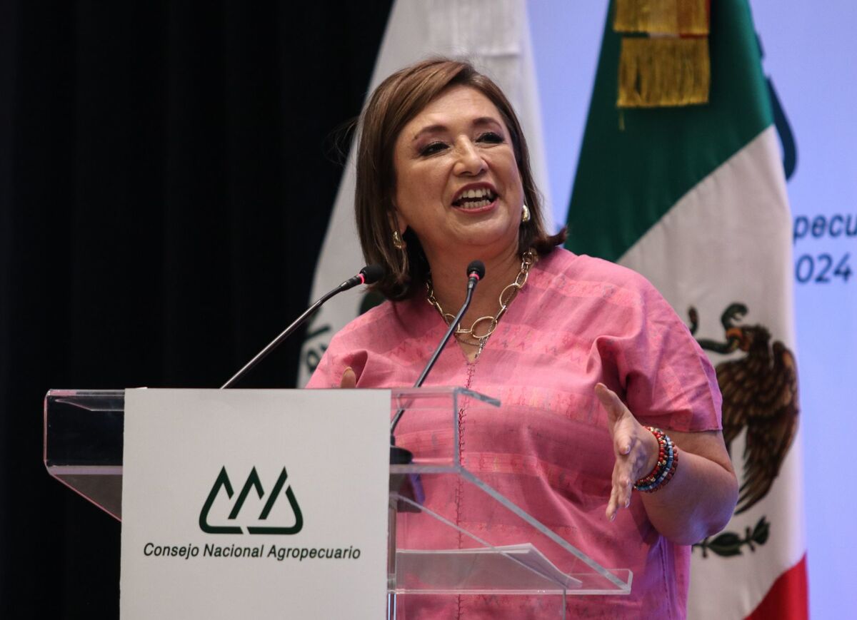 Xóchitl Gálvez durante reunión con el Consejo Nacional Agropecuario. | Cuartoscuro