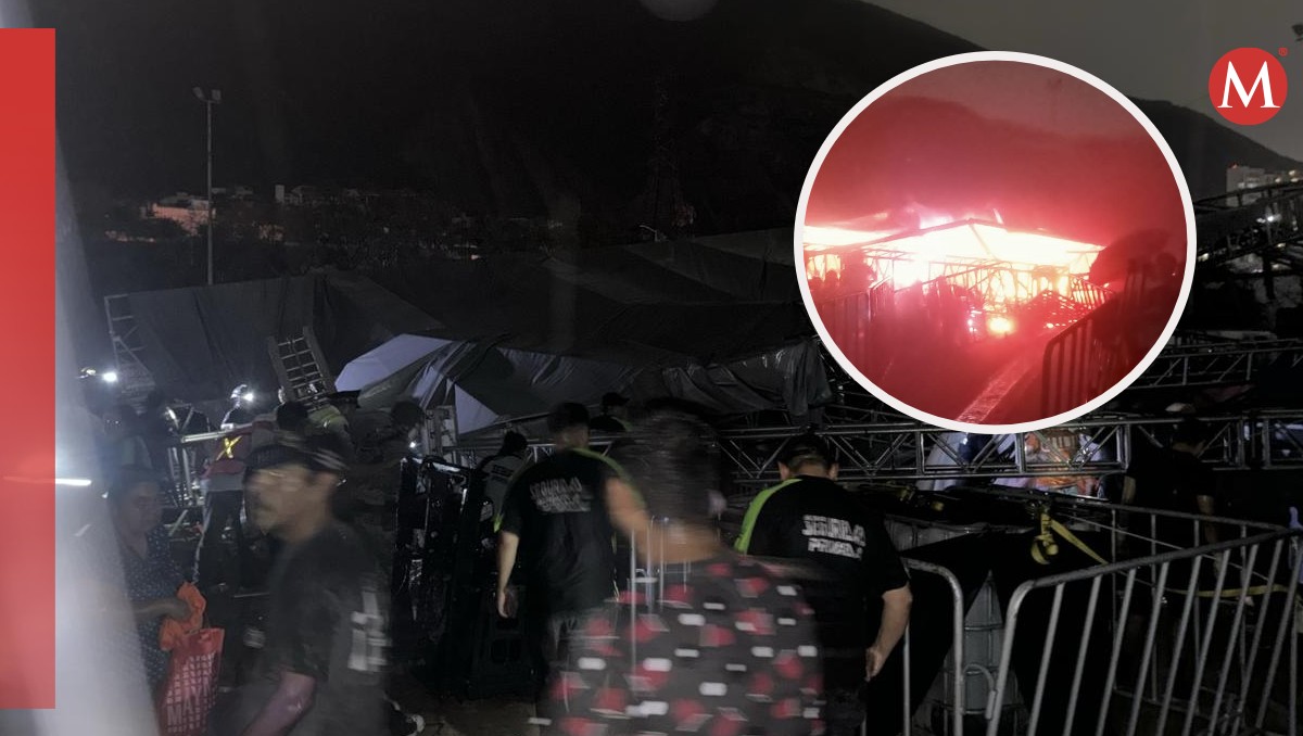 Caída de escenario de evento de MC en San Pedro Garza García | Últimas noticias