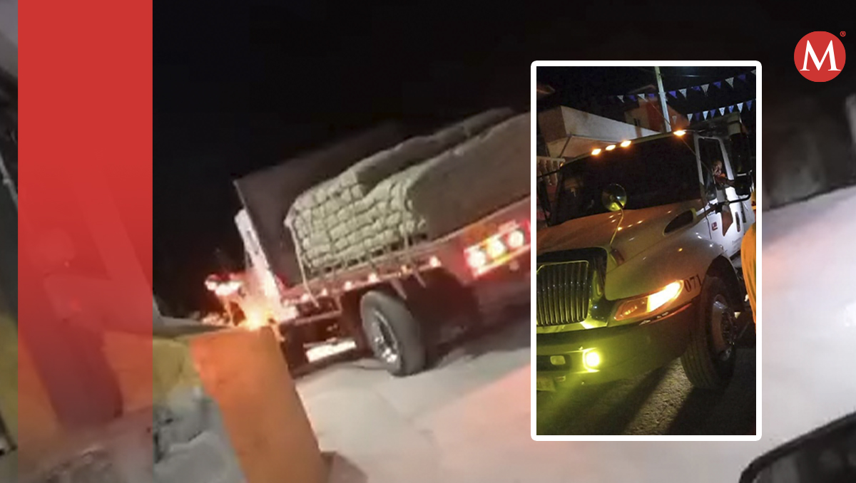 Camiones con materiales de construcción son retenidos por pobladores en Tlahuiltepa