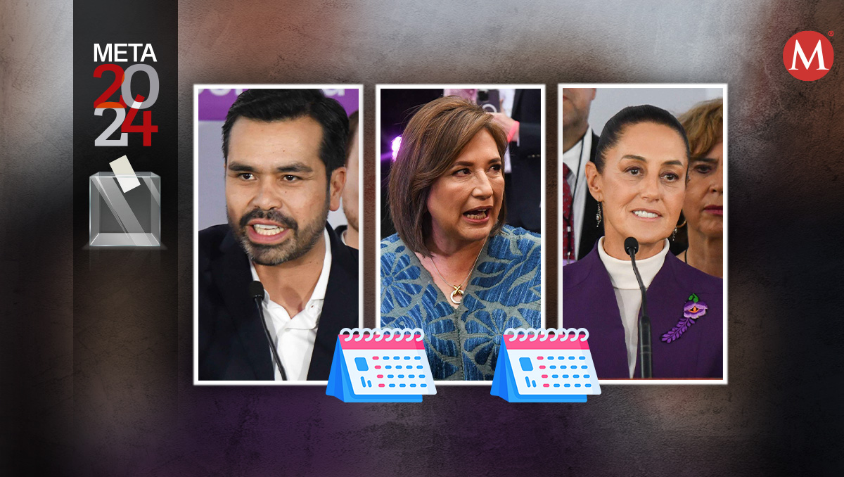 Los candidatos  presidenciales, de gira por el país e sus campañas electorales. | Diseño: Margarita Salmoran