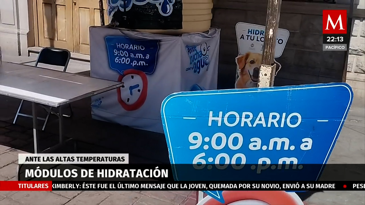 Instalan puntos de hidratación en Durango para combatir la ola de calor