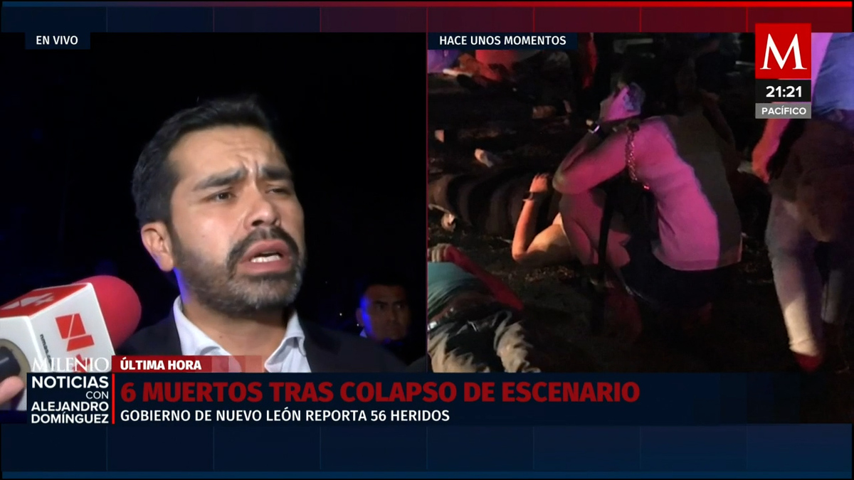 Jorge Álvarez Máynez lamenta muerte de seis personas por caída de templete