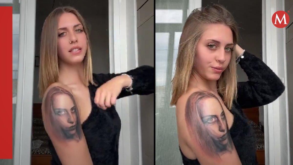 Mujer es criticada por tatuarse su cara en el brazo