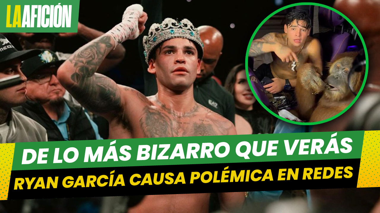 Ryan García desata nueva polémica al cantar junto a un orangután en vehículo de lujo