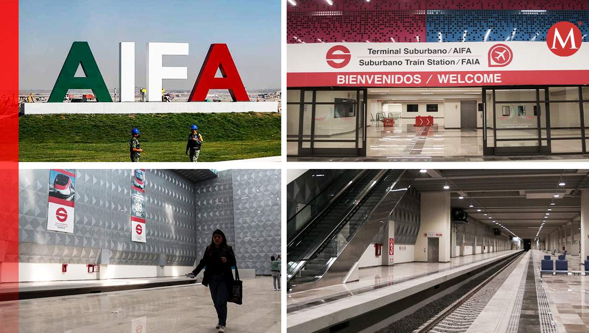 Tren Suburbano  que conectará la terminal de Buenavista con el AIFA| Diseño: Oscar Avila