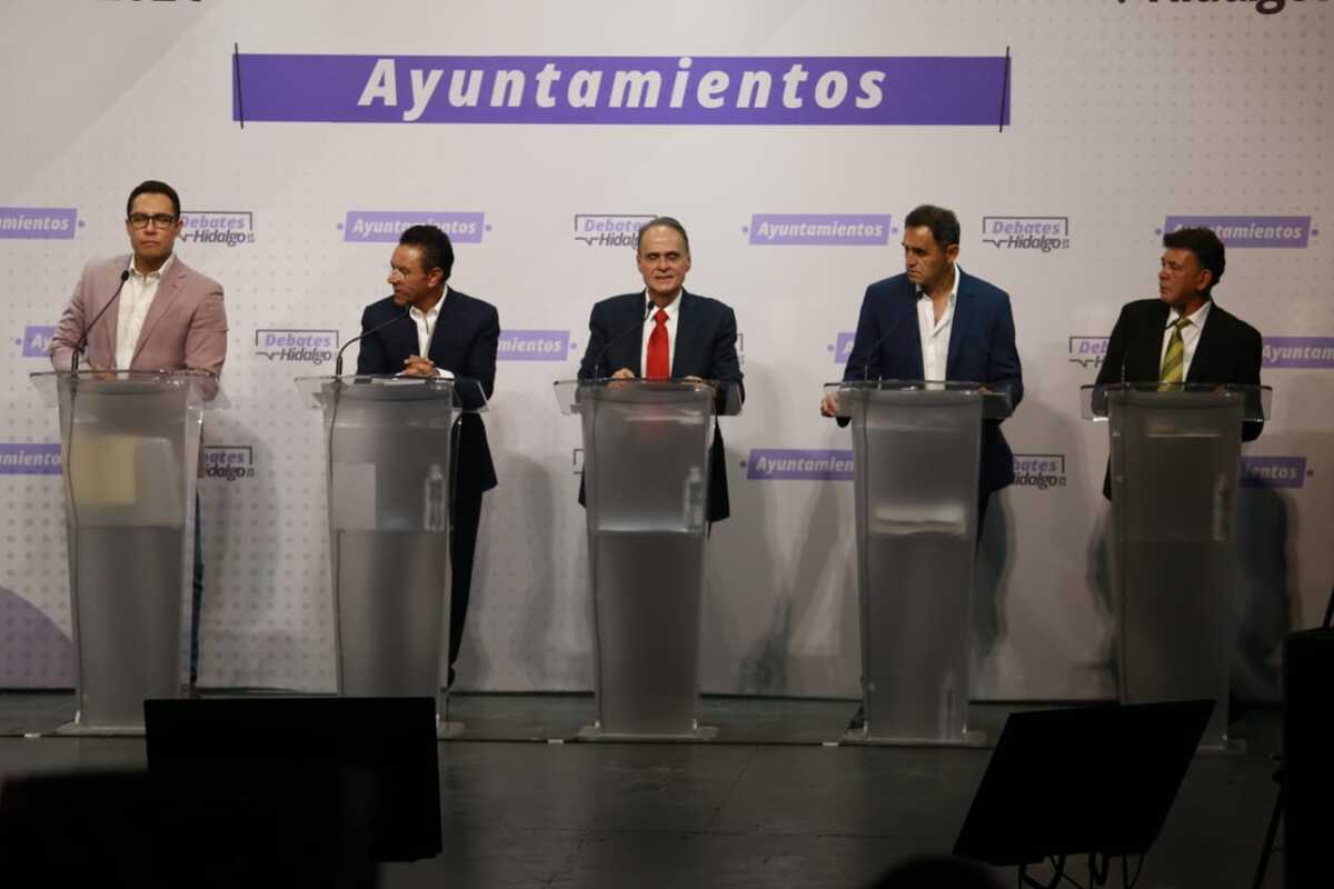 Debate entre aspirantes a presidencia municipal de Pachuca