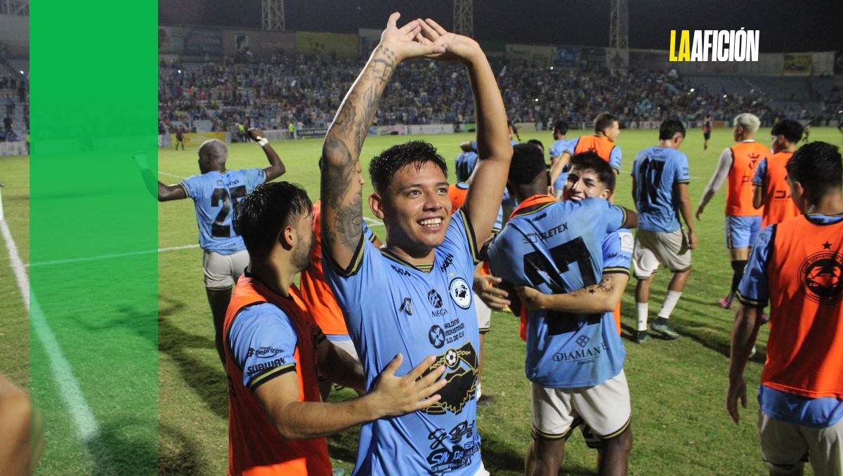Jugadores del Tampico-Madero festejan uno de los goles en la final de la Liga Premier Mx.