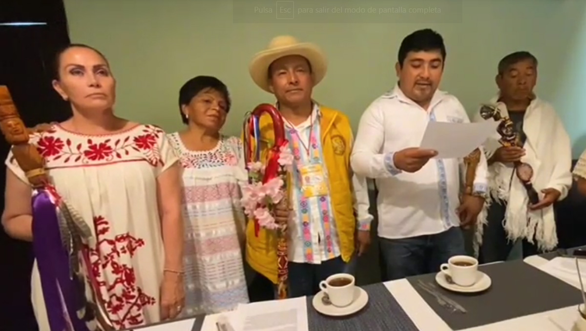 Líderes indígenas de Hidalgo solicitaron la continuidad del mandato presidencial
