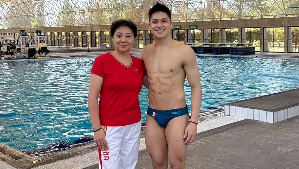 Osmar Olvera tendrá los consejos de Ma Jin en París 2024 (Instagram @osmardiver05)
