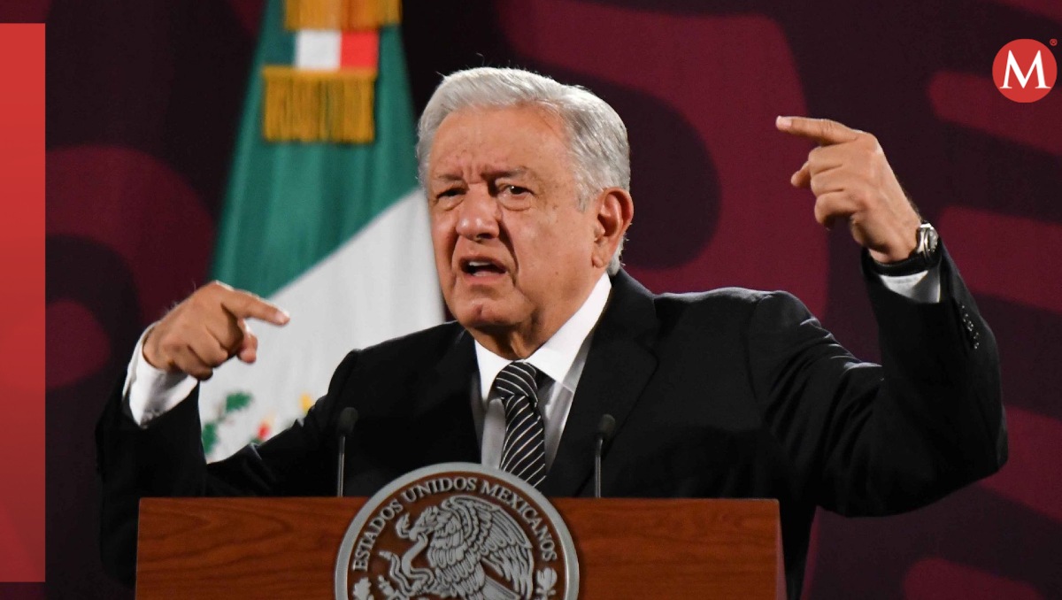 El presidente López Obrador en su conferencia mañanera de Palacio Nacional hoy. | Cuartoscuro