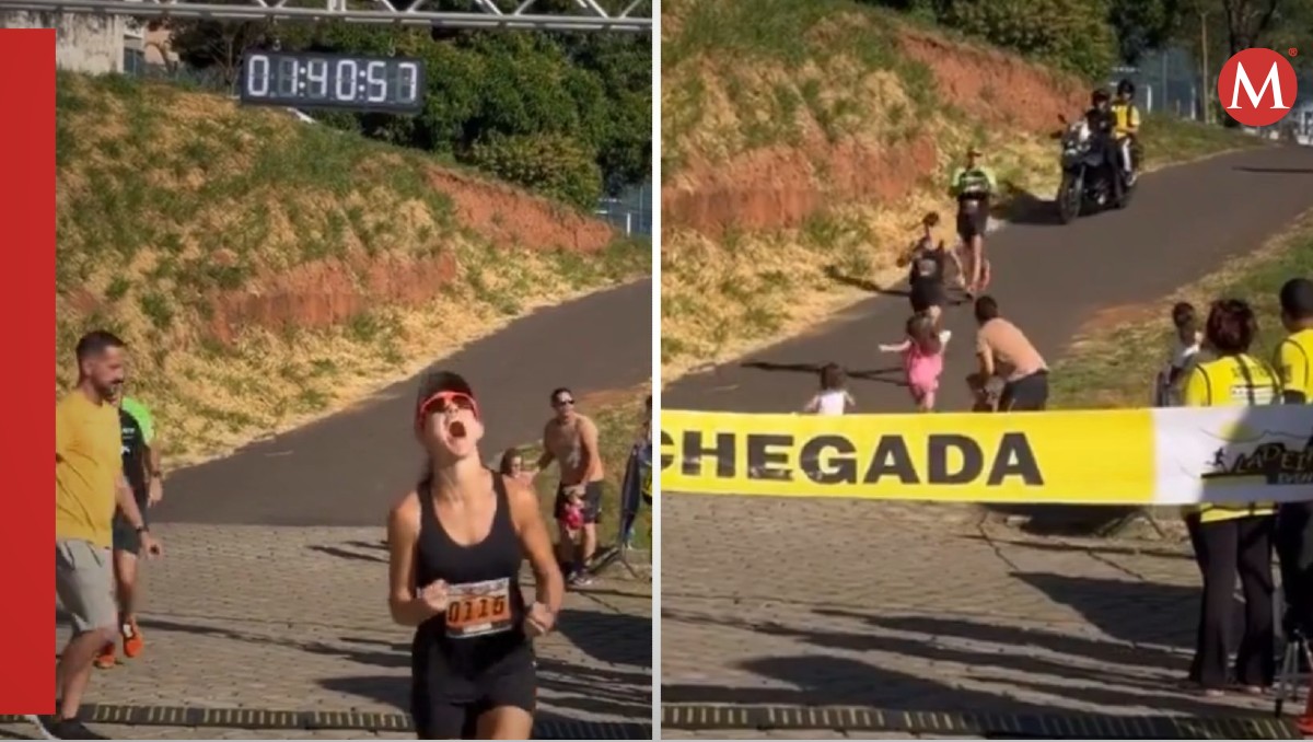 La redes sociales criticaron duramente a un hombre que atravesó a sus hijas en una carrera y casi hace que su esposa fracase | X