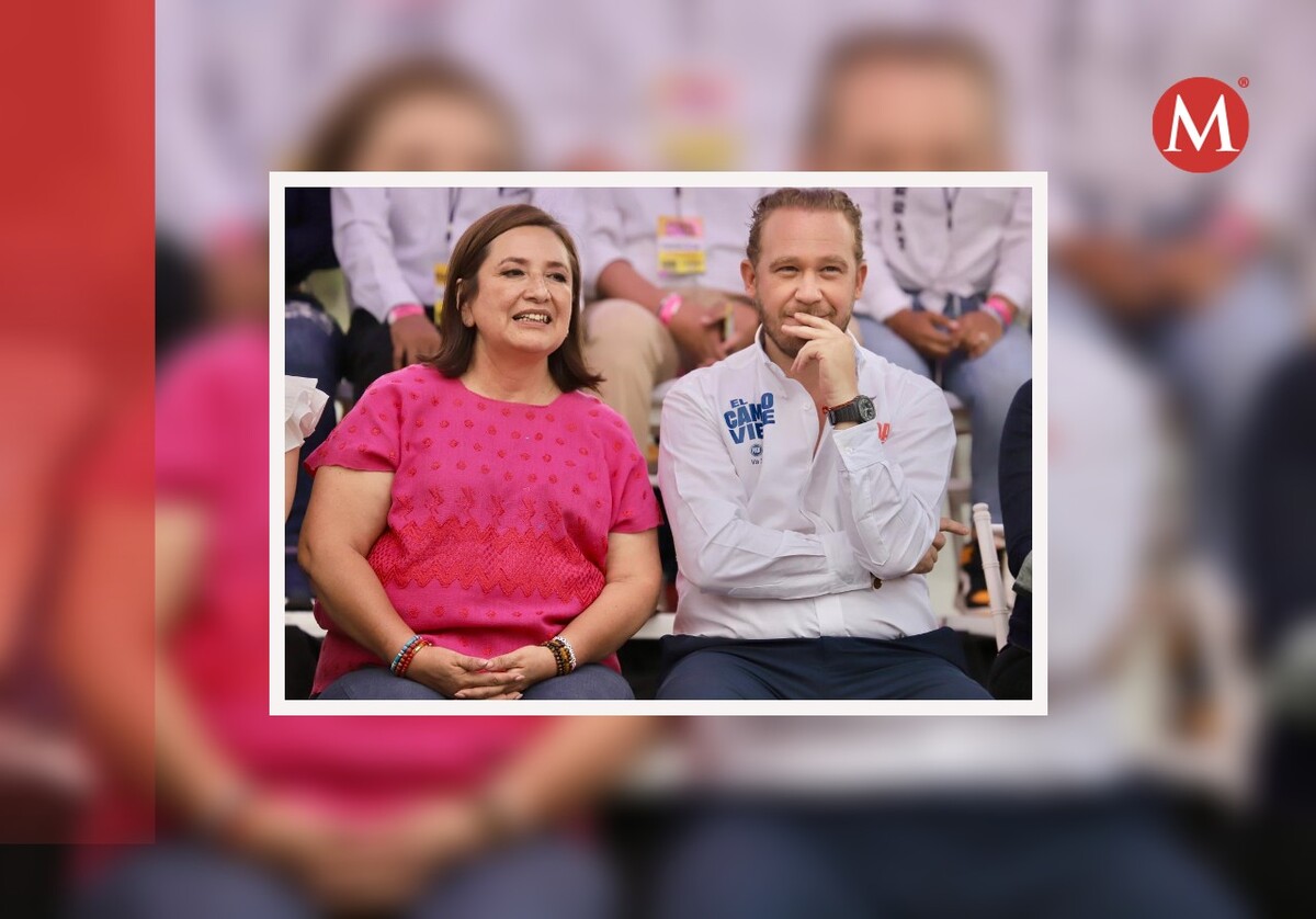 Santiago Taboada y Xóchitl Gálvez en elecciones. (Foto: Ariel Ojeda)