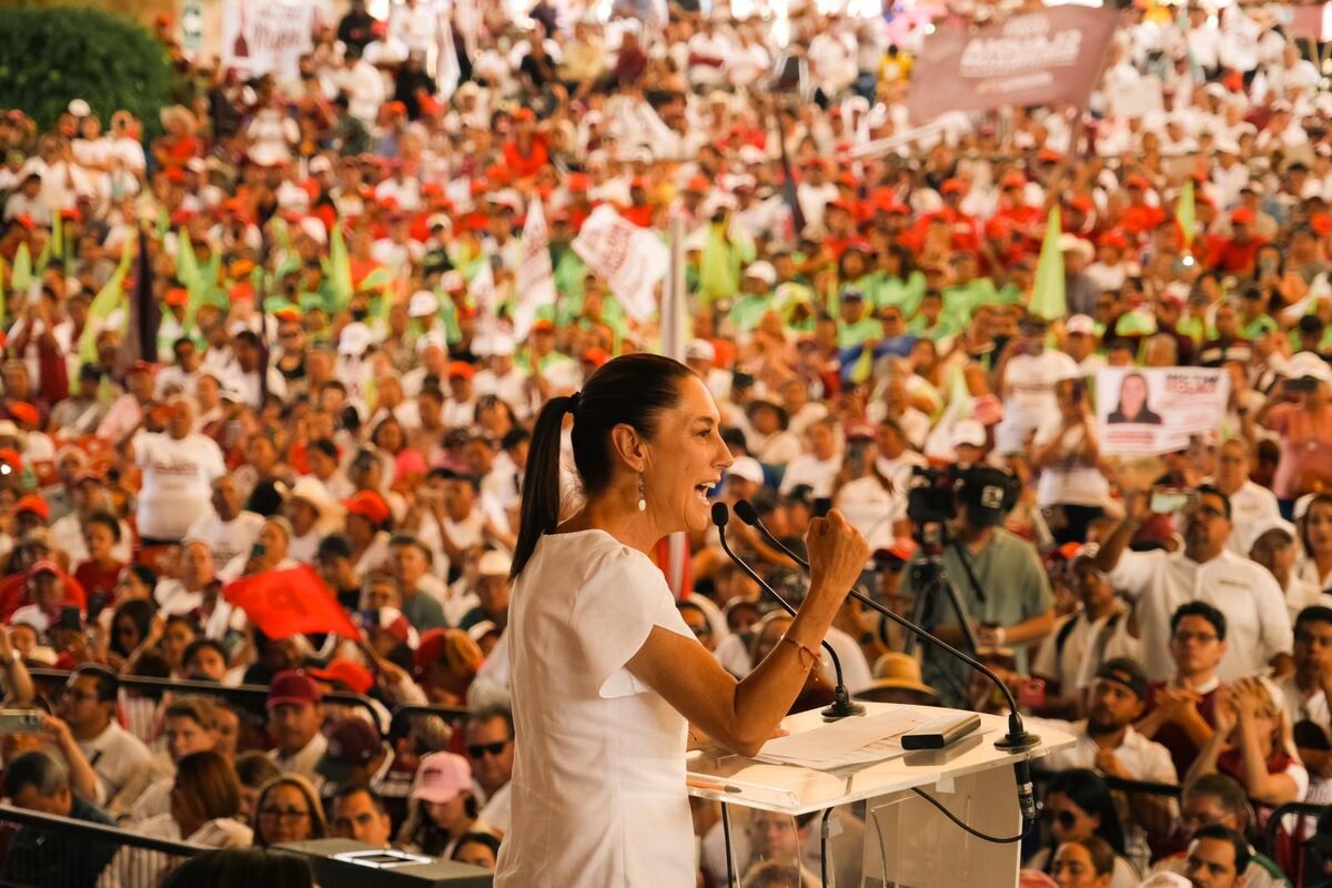 Sheinbaum durante mitin en Durango. | Especial