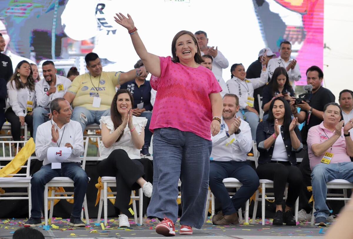 Xóchitl Gálvez durante mitin en Iztapalapa. | Ariel Ojeda