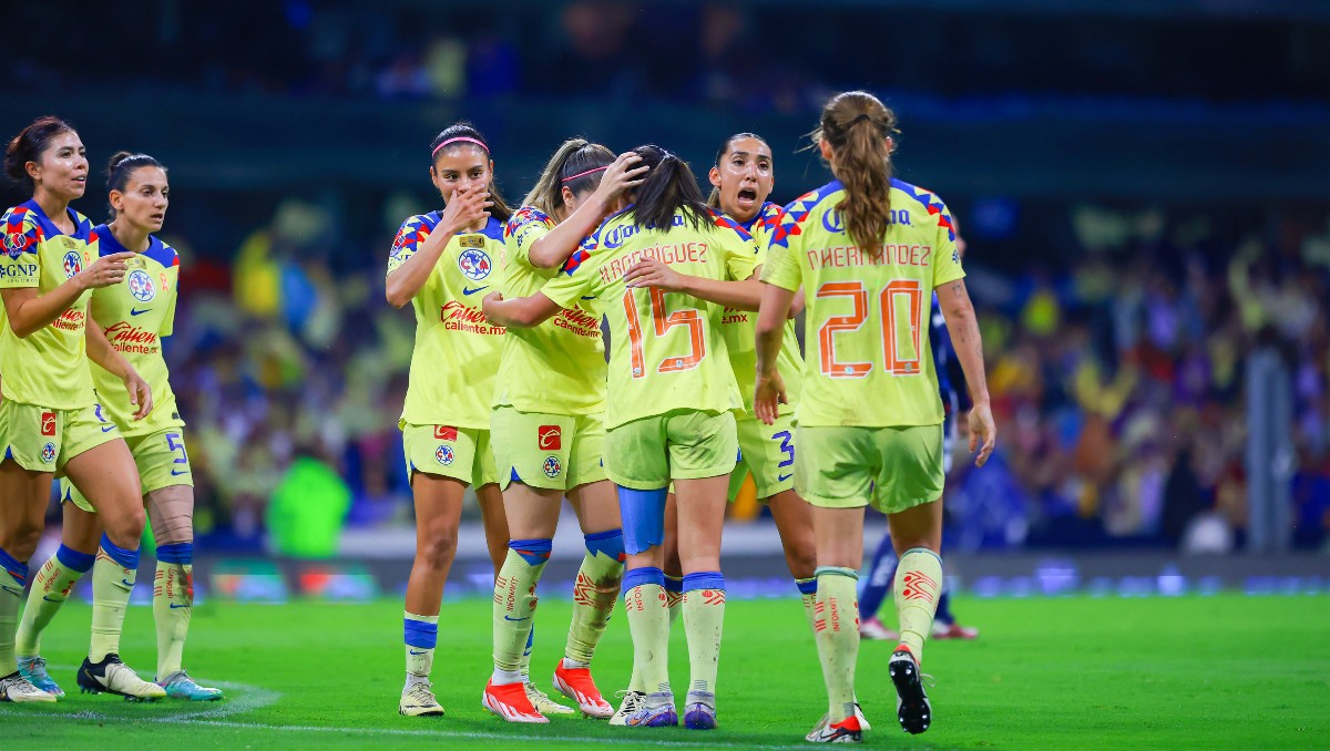 América saca una mínima ventaja frente Rayadas en la ida de la final de la Liga MX femenil (Imago 7)