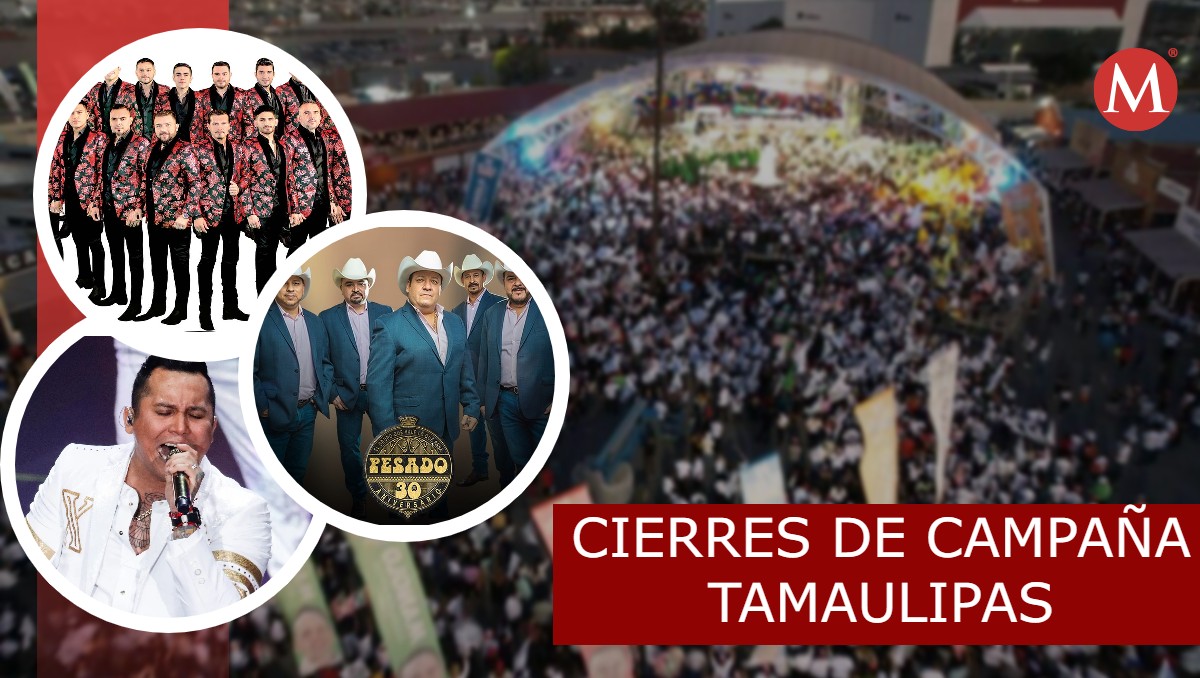 Cierres de campaña en Tamaulipas: artistas-conciertos y municipios