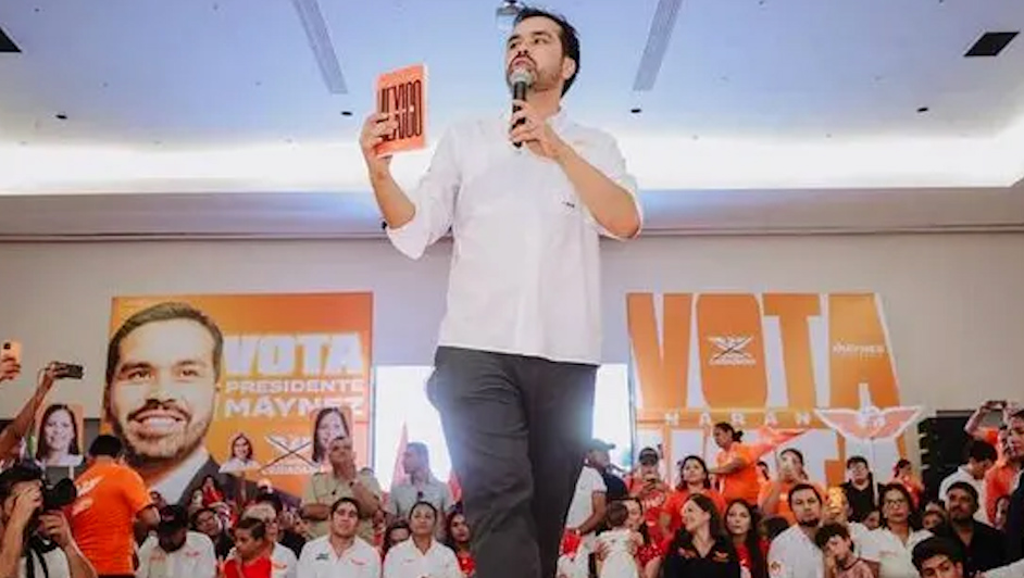 Jorge Álvarez Máynez aseguró no declinar a la contienda electoral en su visita a CdMx